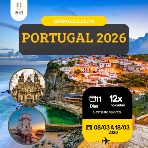 PORTUGAL – GRUPO EXCLUSIVO COM GUIA ACOMPANHANTE DESDE O BRASIL